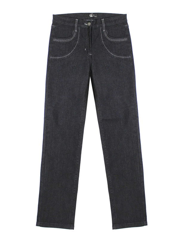 Pantalon extensible bleu jean SE11111J – 4 poches couture mode