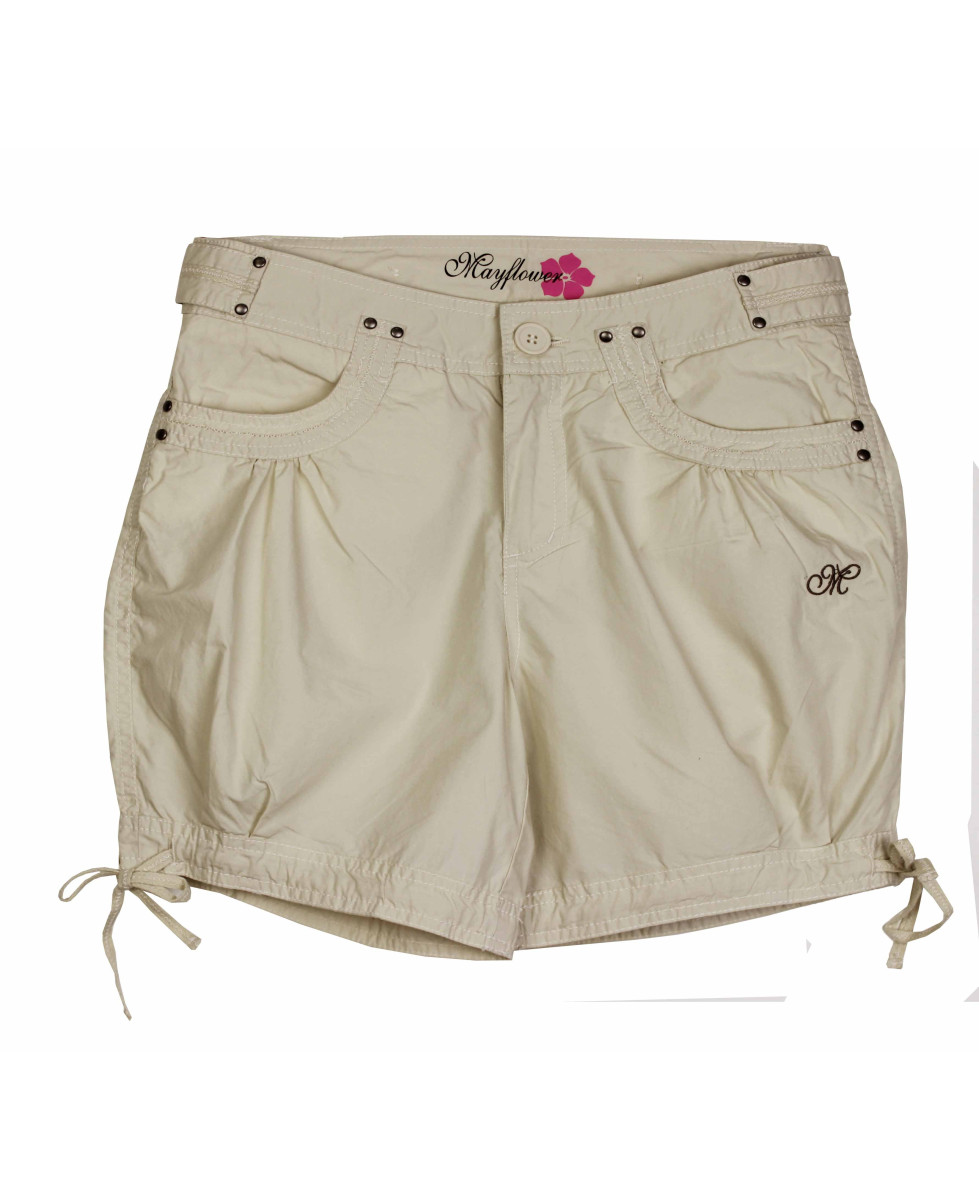 Short sable femme SE1163S – Cordon fantaisie, 100% coton