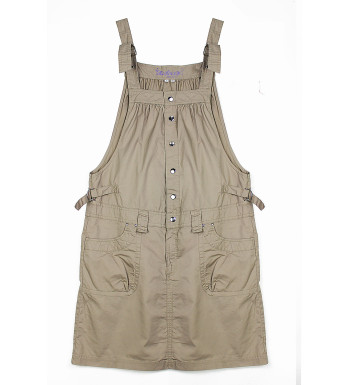 Blouse sable coton femme – Bretelles réglables, 2 poches