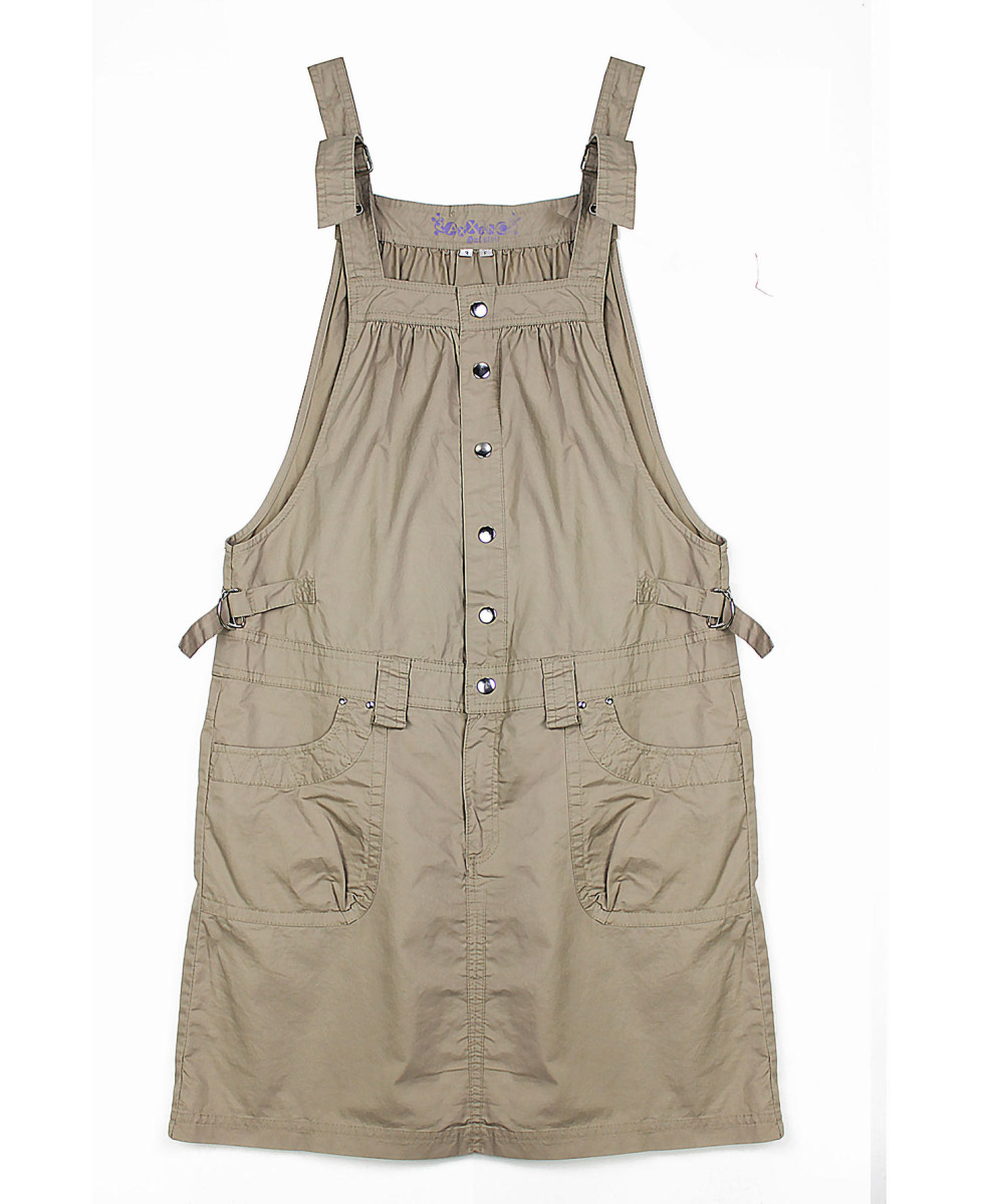 Blouse sable coton femme – Bretelles réglables, 2 poches