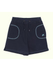 Short sport femme marine – Basique, coton acrylique, confort