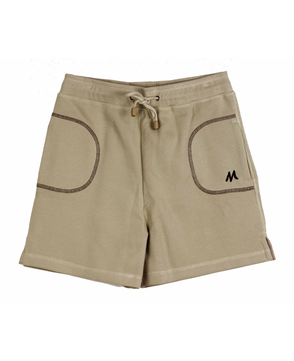 Short sport femme sable – Léger, coton acrylique, confort