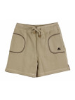 Short sport femme sable – Léger, coton acrylique, confort