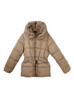 Blouson femme beige – Ceinture, capuche, style élégant