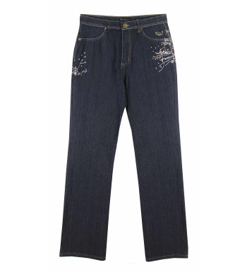 Jean femme SH1083 MAYFLOWER bleu denim extensible