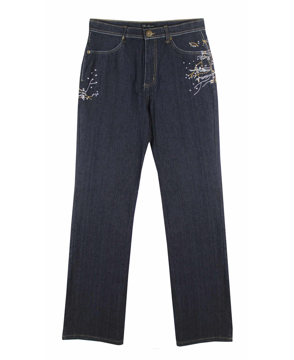 Jean femme SH1083 MAYFLOWER bleu denim extensible
