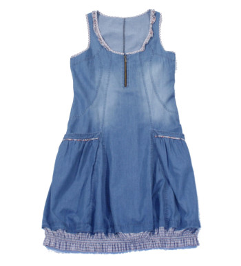 Robe jean Liberty Stone MAYFLOWER bleu stone coton