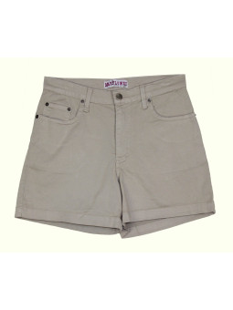 Short beige femme TF340 – Confort stretch, style Western