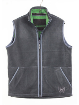 Gilet en polaire contre collé reversible 125141U002