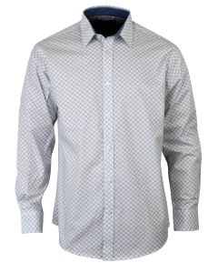 Chemise manches longues à motifs CH4030