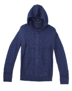 Pull à capuche en maille torsadée PATTY2I