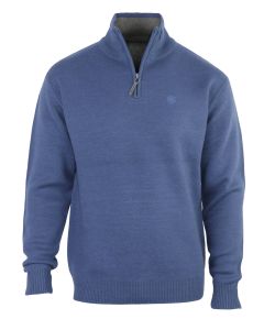 Pull col montant zippé avec laine PYLONE1